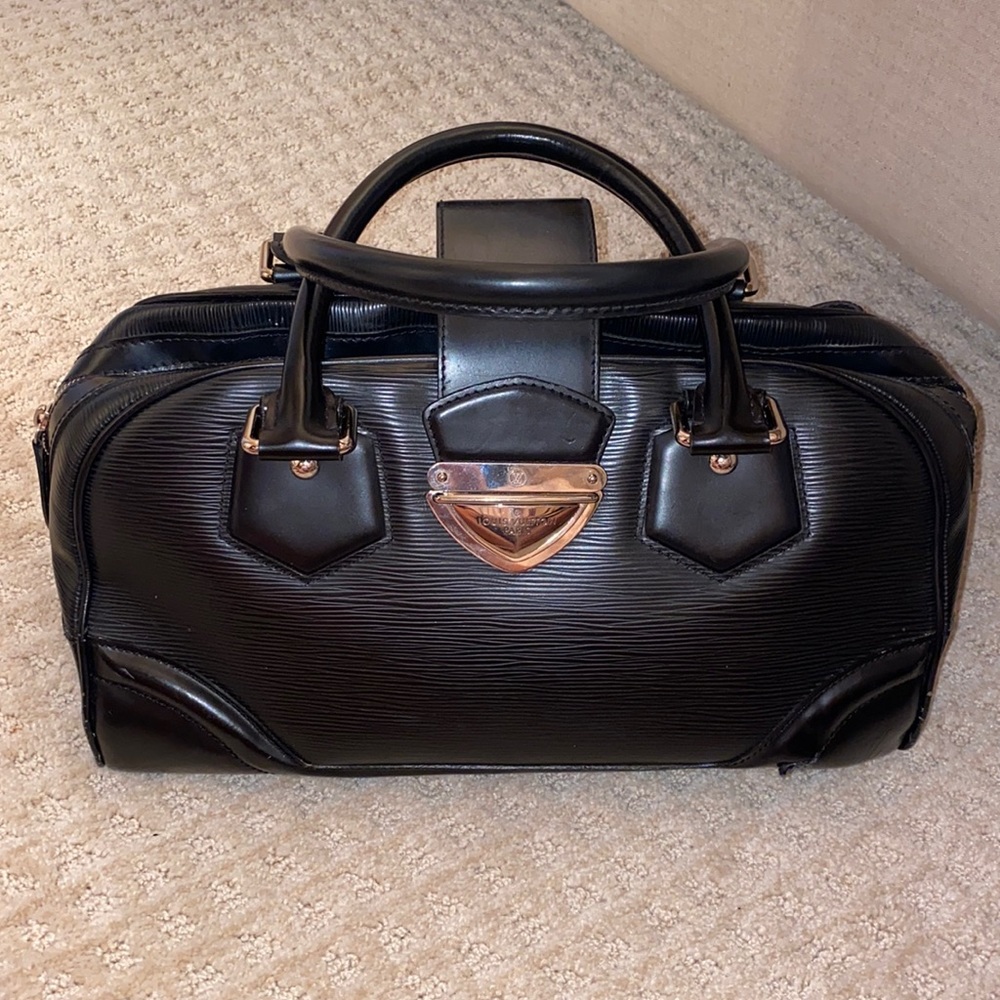 LOUIS VUITTON Epi Leather Bowling Montaigne PM Bag